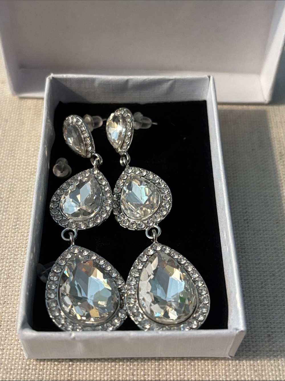 Crystal drop earrings